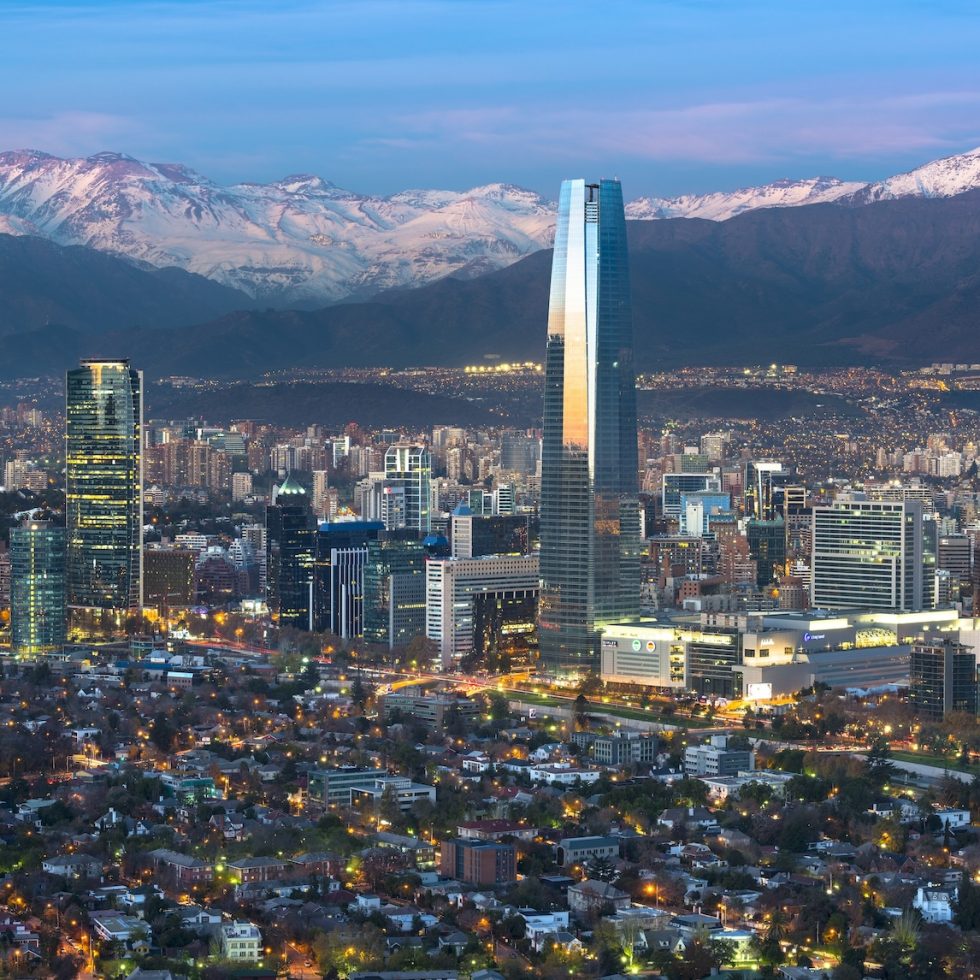600-06786893
© Jose Luis Stephens
Model Release: No
Property Release: No
Panoramic view of Providencia and Las Condes districts with Costanera Center skyscraper, Titanium Tower and Andes Mountain Range, Santiago, Chile